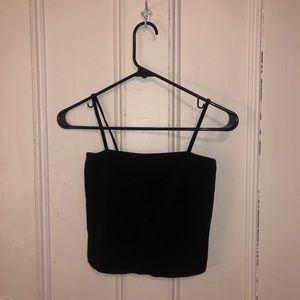 h&m square neck crop top